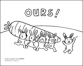 MINE! Coloring Page 2